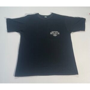 Vtg Daytona Beach‎ Shirt L Bike Week 1997 Eagle 90s Wings USA Patriot